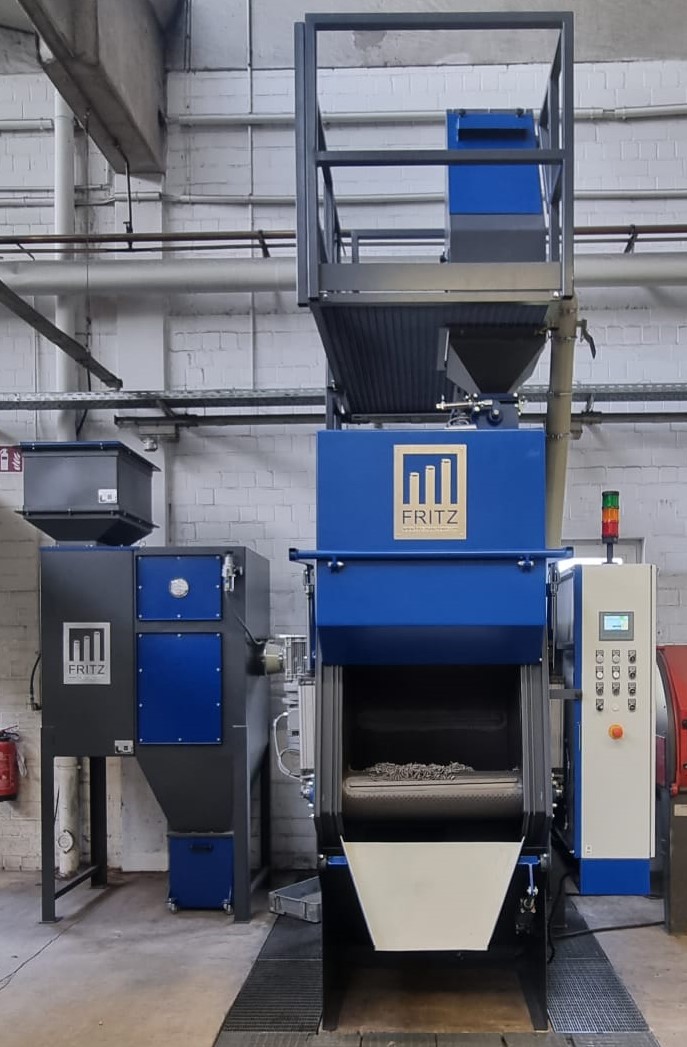 Muldenband Schleuderrad Strahlanlage