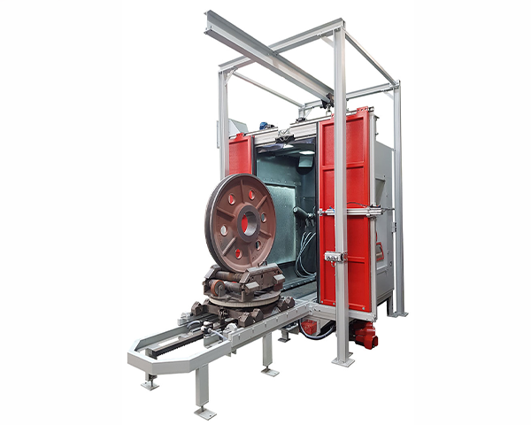 fritz_maschinen_druckstrahlkabinen_strahlanlage_fuer_radsaetze_Laufraeder_600x480 Strahlanlage für Radsätze und Laufräder bis 1,5 Tonnen Werkstückgewicht