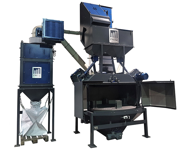 fritz_maschinen_schleuderrad_drehtischanlage_industrieausfuehrung_mit_sonderzubehoer_600x480 Schleuderrad Drehtisch-Strahlanlage Ø1800 mm mit Sonderzubehör – Industrieausführung für Österreich
